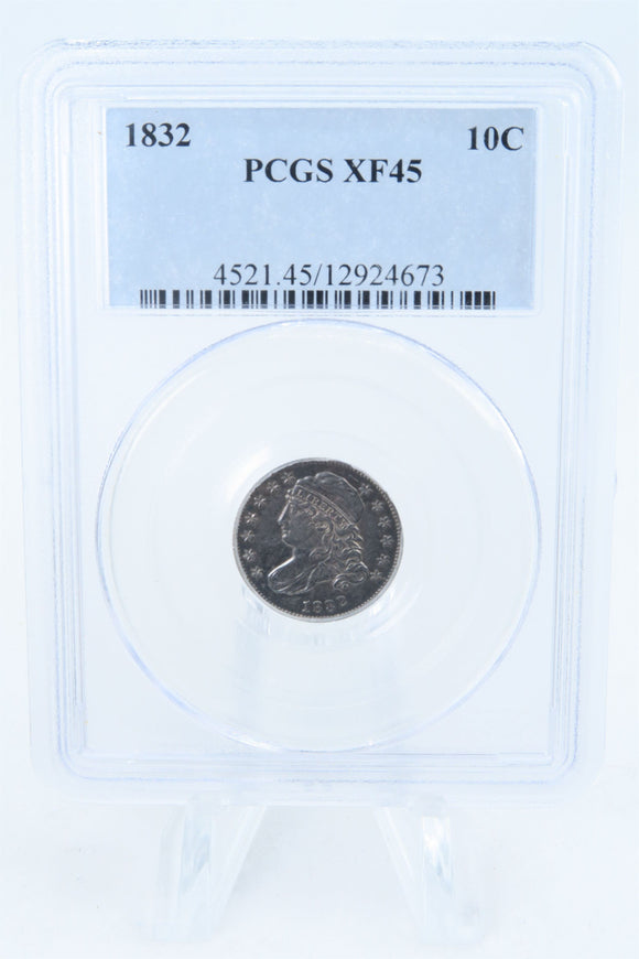 1832-P PCGS XF45 Capped Bust Dime Business Strike 10C