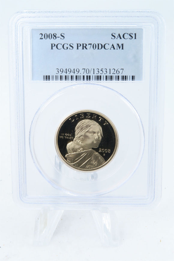 2008-S PCGS PR70DCAM Sacagawea Dollar Proof