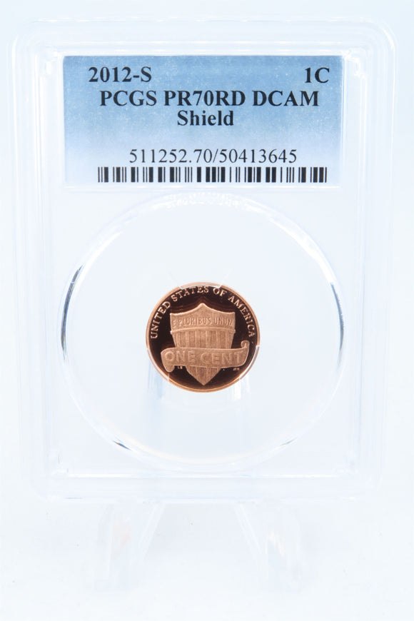 2012-S PCGS PR70DCAM Lincoln Shield Cent Proof 1C