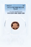 2012-S PCGS PR70DCAM Lincoln Shield Cent Proof 1C