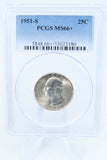 1951-S PCGS MS66+ Washington Quarter Business Strike 25C