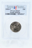 2006-P PCGS SP69 South Dakota Satin Finish State Quarter 25C
