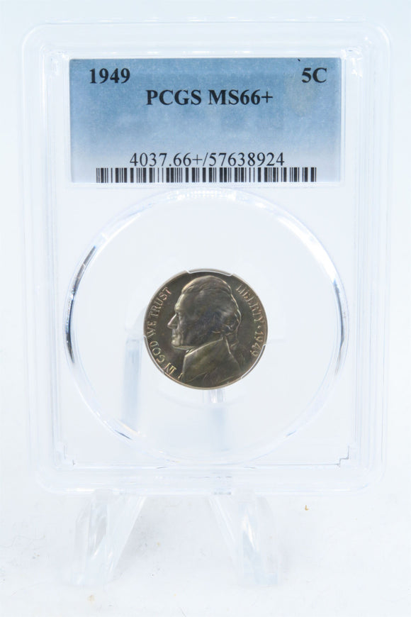 1949-P PCGS MS66+ Jefferson Nickel Business Strike 5C