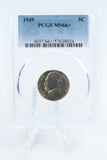 1949-P PCGS MS66+ Jefferson Nickel Business Strike 5C