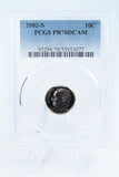 2002-S PCGS PR70DCAM Roosevelt Dime Proof 10C
