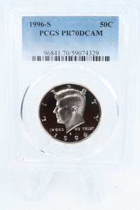 1996-S PCGS PR70DCAM Kennedy Half Dollar Proof 50C