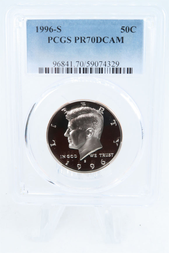 1996-S PCGS PR70DCAM Kennedy Half Dollar Proof 50C