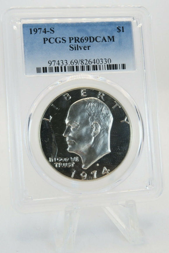 1974-S PCGS PR69DCAM Silver Eisenhower Dollar IKE Proof