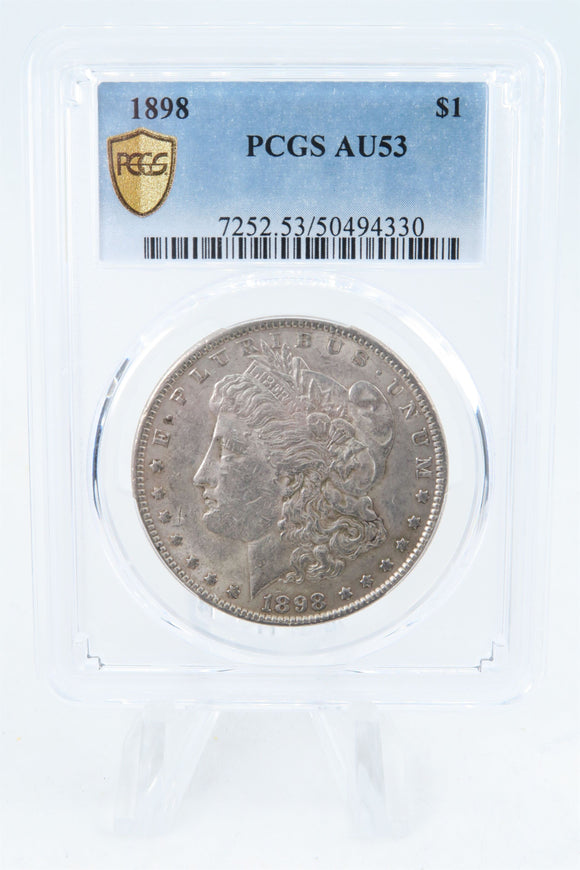 1898-P PCGS AU53 Morgan Dollar Business Strike