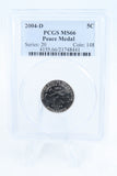 2004-D PCGS MS66 Peace Medal Jefferson Nickel Business Strike 5C