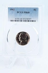 1962-P PCGS PR68 Jefferson Nickel Proof 5C
