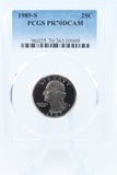 1989-S PCGS PR70DCAM Washington Quarter Proof 25C