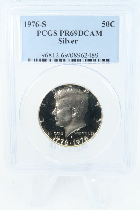 1976-S PCGS PR69DCAM Silver Kennedy Half Dollar Proof 50C