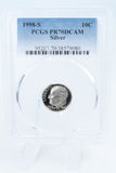 1998-S PCGS PR70DCAM Silver Roosevelt Dime Proof 10C