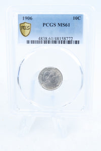 1906-P PCGS MS61 Barber Dime Business Strike 10C