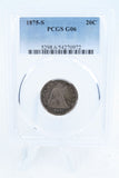 1875-S PCGS G06 Twenty (20) Cent Piece Business Strike