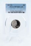 2013-S PCGS PR70DCAM Jefferson Nickel Proof 5C
