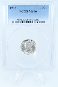 1945-P PCGS MS66 Mercury Dime Business Strike 10C