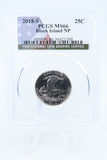 2018-S PCGS MS66 Block Island NP Quarter Business Strike 25C