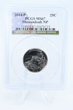2014-P PCGS MS67 Shenandoah NP Quarter Business Strike 25C