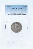 1924-S PCGS VF20 Standling Liberty Quarter Business Strike 25C