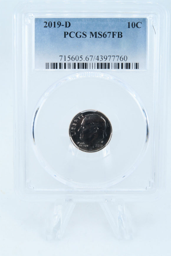 2019-D PCGS MS67FB Roosevelt Dime Business Strike 10C