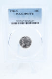 1944-S PCGS MS67FB Mercury Dime Business Strike 10C