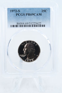 1972-S PCGS PR69CAM Washington Quarter Proof 25C