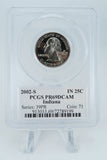 2002-S PCGS PR69DCAM Indiana State Quarter Proof 25C