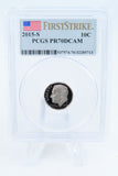 2015-S PCGS PR70DCAM First Strike Roosevelt Dime Proof 10C