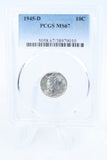 1945-D PCGS MS67 Mercury Dime Business Strike 10C