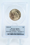 2010-P PCGS MS66 Franklin Pierce Position A Presidential Dollar