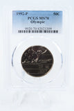 1992-P PCGS MS70 Olympic Modern Commemroative Half Dollar 50C