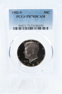 1982-S PCGS PR70DCAM Kennedy Half Dollar Proof 50C