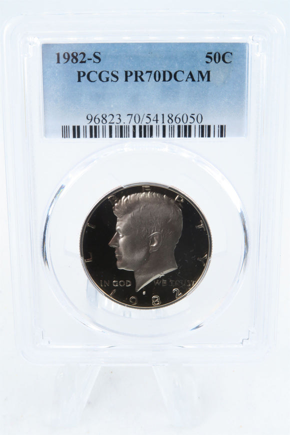 1982-S PCGS PR70DCAM Kennedy Half Dollar Proof 50C