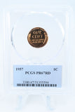 1957-P PCGS PR67RD Lincoln Wheat Cent Proof 1C