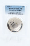 2014-P PCGS PR69DCAM Baseball Hall Of Fame Silver Commemorative Dollar Proof