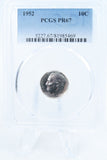 1952-P PCGS PR67 Roosevelt Dime Proof 10C