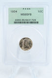 1934-P PCGS MS65FB Mercury Dime Business Strike 10C