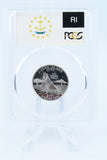 2001-S PCGS PR70DCAM Silver Rhode Island State Quarter Proof 25C