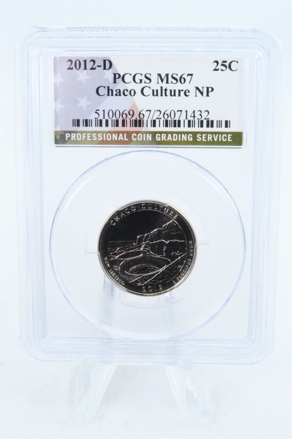 2012-D PCGS MS67 Chaco Culture NP Quarter Business Strike 25C