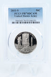 2011-S PCGS PR70DCAM United States Army Commemorative Half Dollar Proof 50C