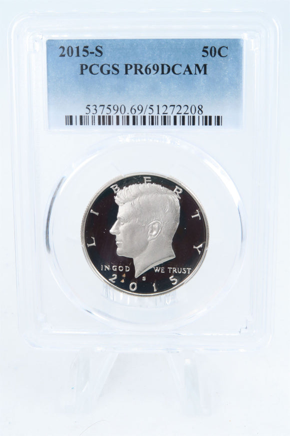 2015-S PCGS PR69DCAM Kennedy Half Dollar Proof 50C