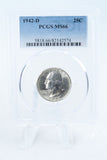 1942-D PCGS MS66 Washington Quarter Business Strike 25C