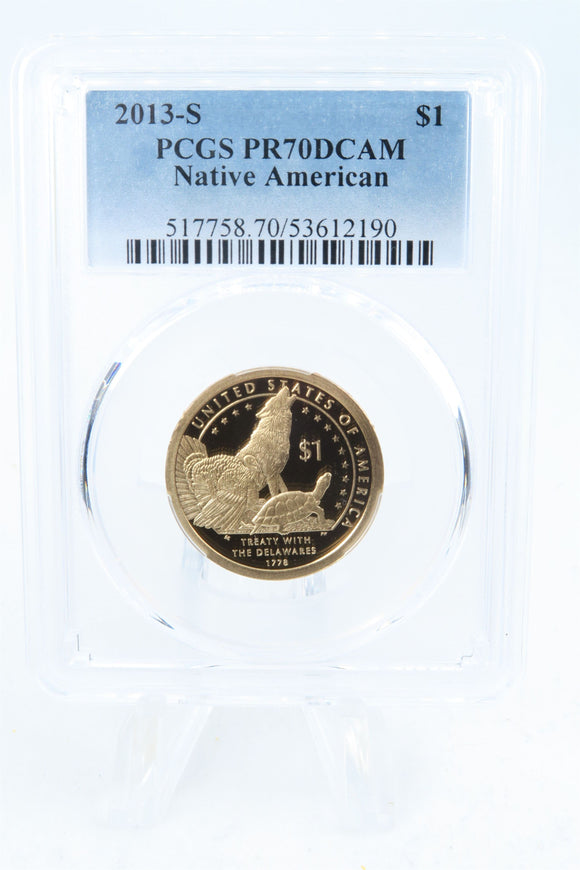 2013-S PCGS PR70DCAM Native American Dollar Proof