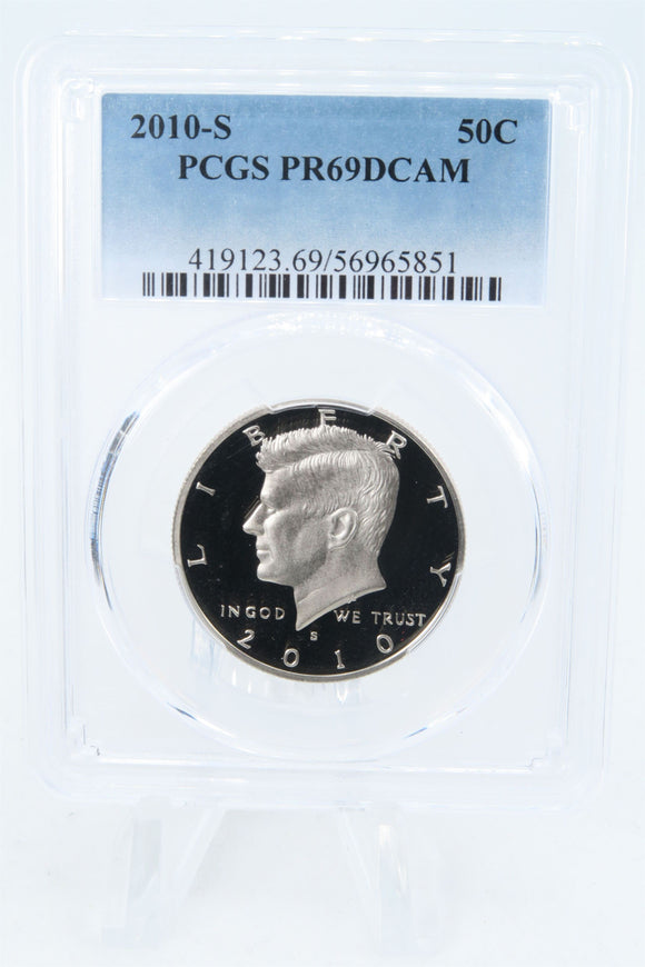 2010-S PCGS PR69DCAM Kennedy Half Dollar Proof 50C