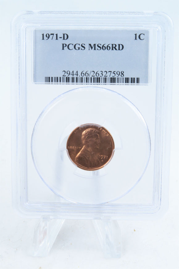 1971-D PCGS MS66RD Lincoln Memorial Cent Business Strike 1C