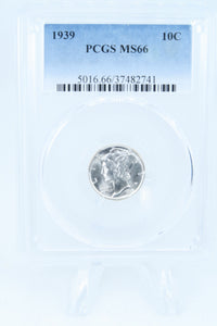 1939-P PCGS MS66 Mercury Dime Business Strike 10C