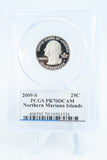 2009-S PCGS PR70DCAM Northern Mariana Islands Quarter Proof 25C