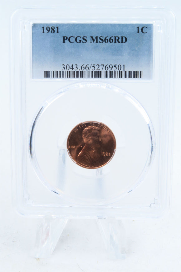 1981-P PCGS MS66RD Lincoln Memorial Cent Business Strike 1C